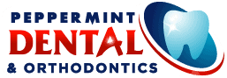 family dentists peppermint dental orthodontics mckinney tx logo
